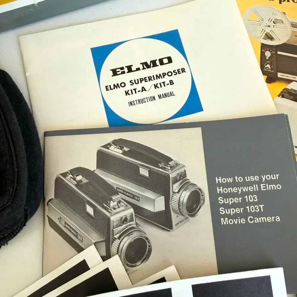 Honeywell Elmo Super 103T 8mm Movie Camera Japan Boxed Kit‎ Vintage Retro